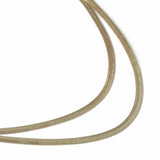Freedom gold-tone double row snake chain necklace 45cm - British product