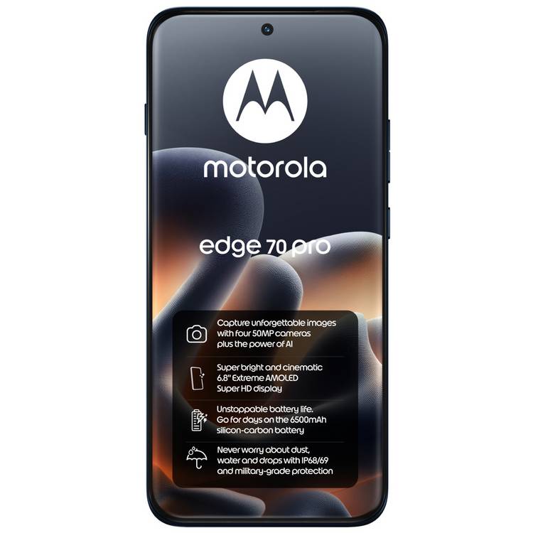 Motorola Edge 70 Pro 512GB AI phone Pantone Titan (British brand)