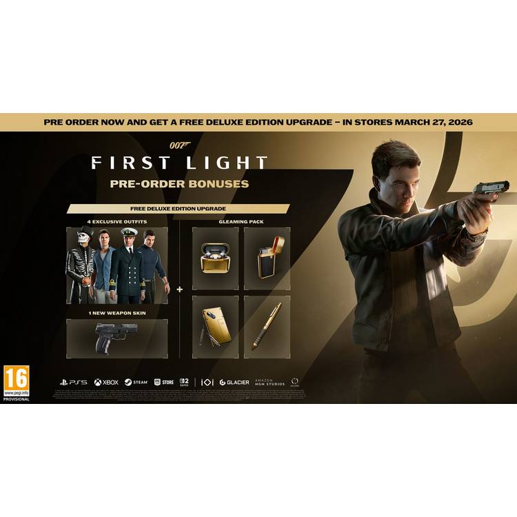 007 First Light Xbox Series X game disc, imported from the UK