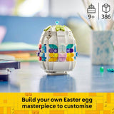 LEGO decorative Easter egg toy customisable 40816 386 pieces, imported from the UK