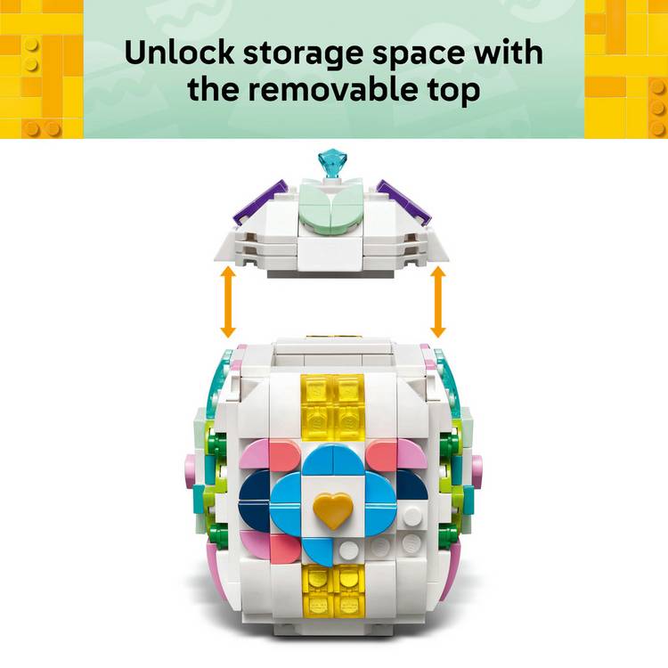 LEGO decorative Easter egg toy customisable 40816 386 pieces, imported from the UK