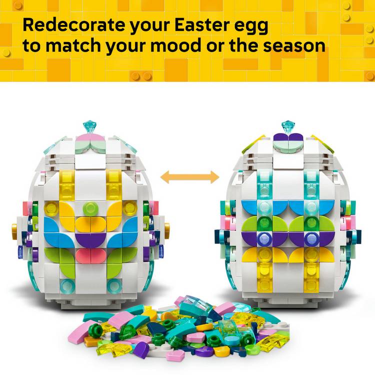 LEGO decorative Easter egg toy customisable 40816 386 pieces, imported from the UK