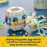 LEGO decorative Easter egg toy customisable 40816 386 pieces, imported from the UK