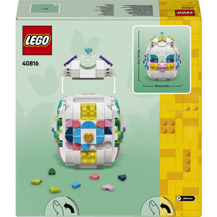 LEGO decorative Easter egg toy customisable 40816 386 pieces, imported from the UK