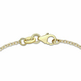 Revere 9ct multicoloured gold cubic zirconia heart bracelet 19cm (British brand)