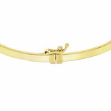 Revere 9ct yellow gold hinged bangle 3mm (British brand)