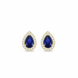 Argos Revere 9ct Yellow Gold Pear Shaped Halo Stud Earrings- Buy online at McGrocer