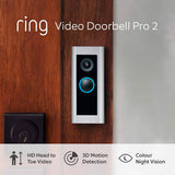 Ring Video Doorbell Pro 2 with Chime Pro hardwired, imported from the UK