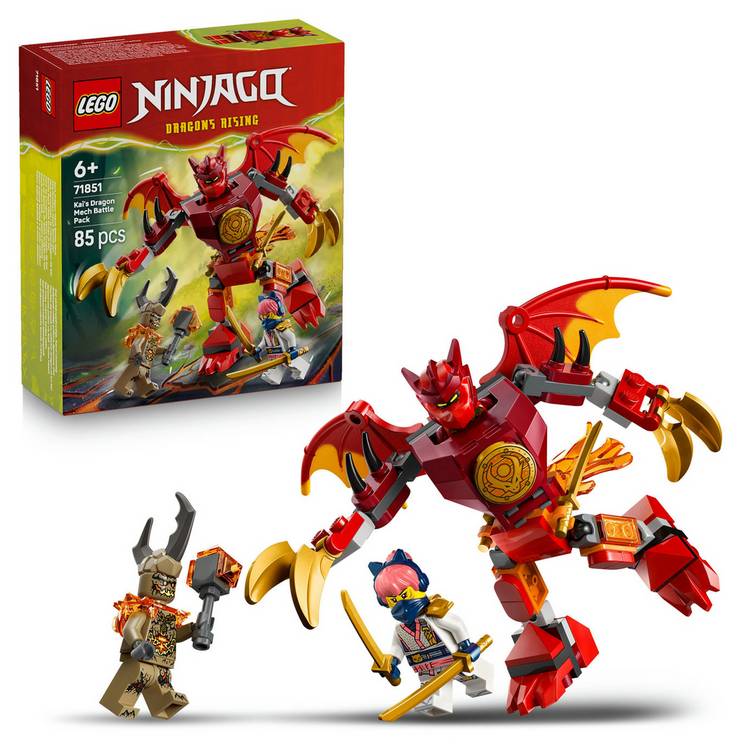 LEGO NINJAGO Kai's Dragon Mech Battle Pack 85 pieces - British product