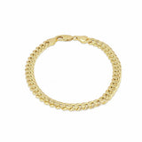 Revere 9ct yellow gold Cuban link bracelet 20cm, imported from the UK
