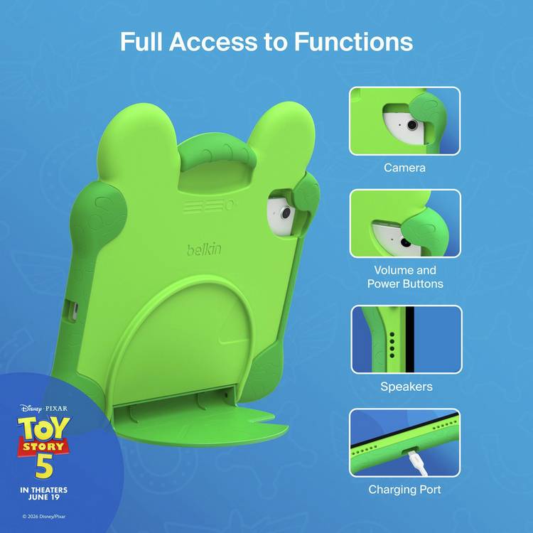 Belkin Disney Toy Story 5 Lilypad iPad case, green, UK version