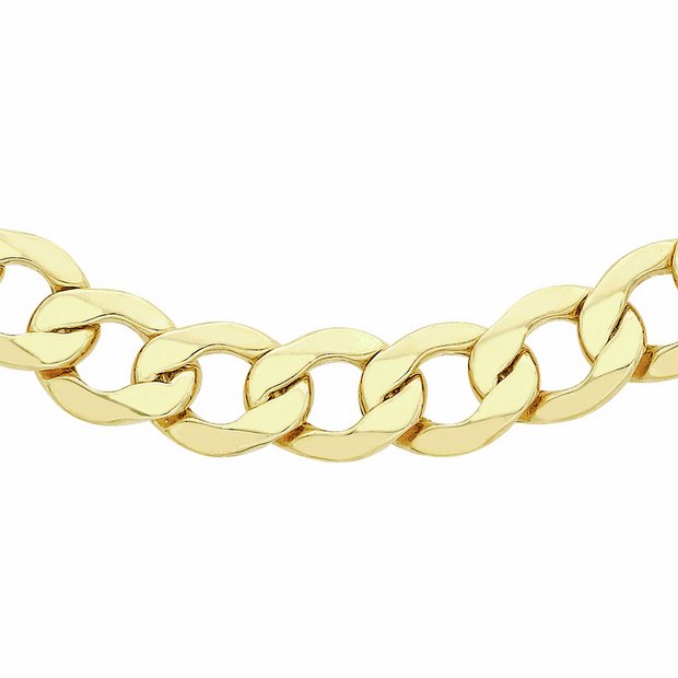 Revere 9ct yellow gold curb chain 20 inch, UK version