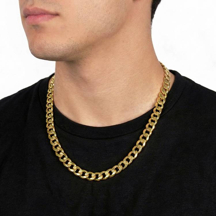 Revere 9ct yellow gold curb chain 20 inch, UK version