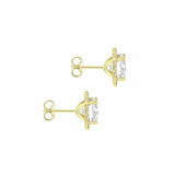 Revere cubic zirconia halo stud earrings, imported from the UK