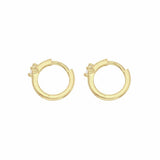 Argos Revere 9ct Yellow Gold Cubic Zirconia Huggie Hoop Earrings- Buy online at McGrocer