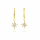 Revere gold North Star drop earrings, UK version