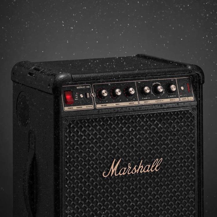 Marshall Bromley 450 party speaker in black, imported from the UK