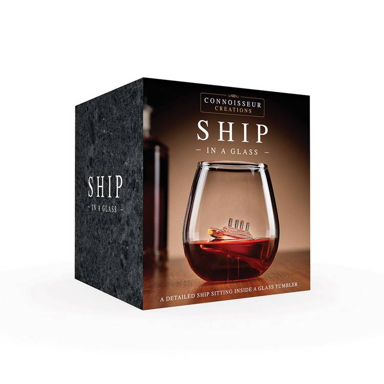 Menkind sinking ship glass, imported from the UK