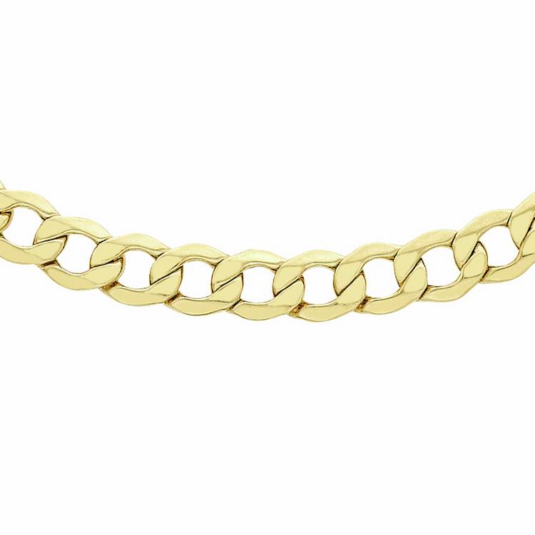 Revere 9ct yellow gold curb chain 20 inch, UK version