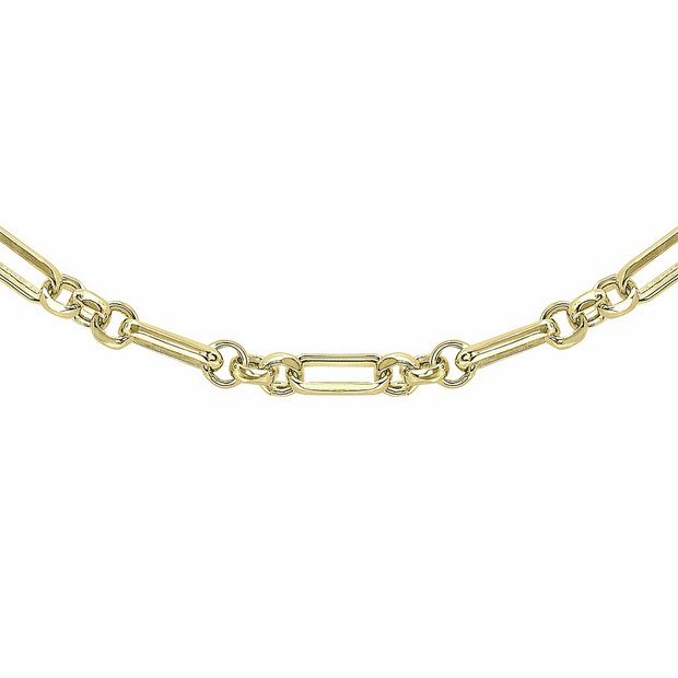 Revere gold figaro belcher chain 18 inch, UK version