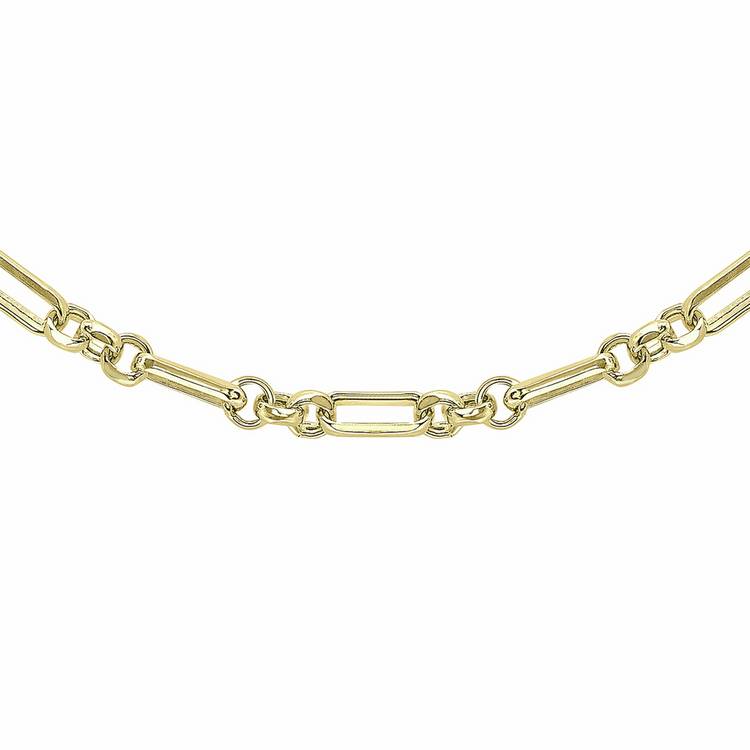 Revere gold figaro belcher chain 18 inch, UK version