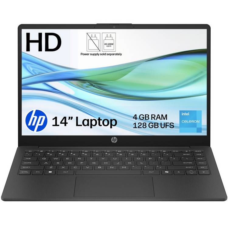 HP 14 laptop Intel N150 4GB 128GB - British product