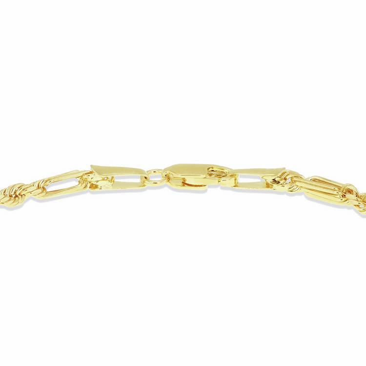 Revere 9ct yellow gold Figarope bracelet 18.5cm, imported from the UK