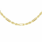 Revere 9ct yellow gold figarope chain 18 inch - British product