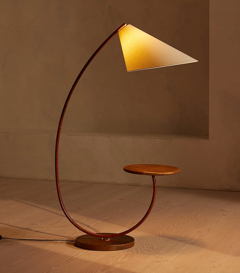 Soho Home Winona floor lamp oak side table (British brand)