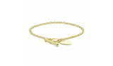Argos Revere 9ct Yellow Gold Heart T-Bar Bracelet- Buy online at McGrocer