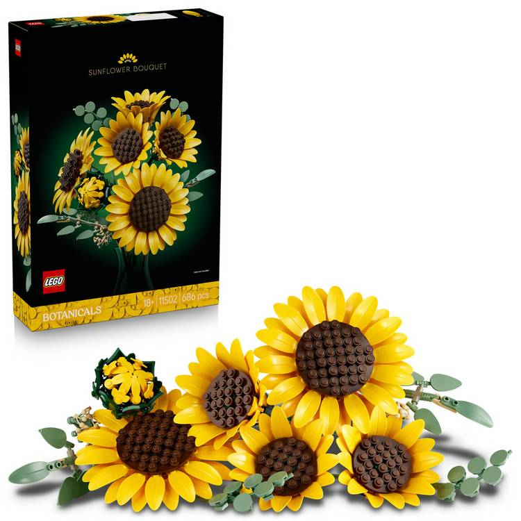 LEGO Botanicals Sunflower Bouquet building set 11502, UK version