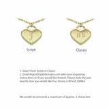 Revere 9ct yellow gold heart bracelet 19cm, imported from the UK