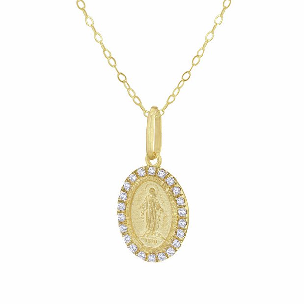 Revere Holy Mary pendant necklace 46cm - British product
