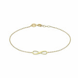 Argos Revere 9ct Yellow Gold Infinity Bracelet 19cm- Buy online at McGrocer