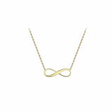 Revere 9ct yellow gold infinity chain necklace (British brand)