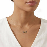 Revere 9ct yellow gold infinity chain necklace (British brand)