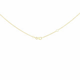 Revere gold mini cross necklace with cubic zirconia stones, UK version