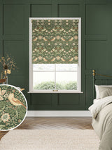 Next William Morris At Home Green Strawberry Thief Made To Measure Roller Blind- Buy online at McGrocer