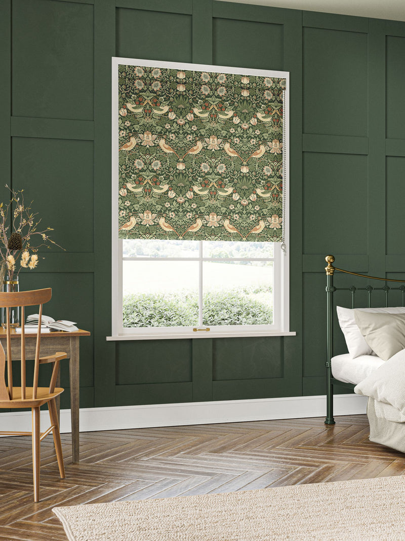 William Morris Strawberry Thief made to measure roller blind (British brand)