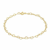 Argos Revere 9ct Yellow Gold Mini Open Heart Bracelet- Buy online at McGrocer