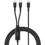 Belkin USB-C cable 1.5m black durable braided - British product