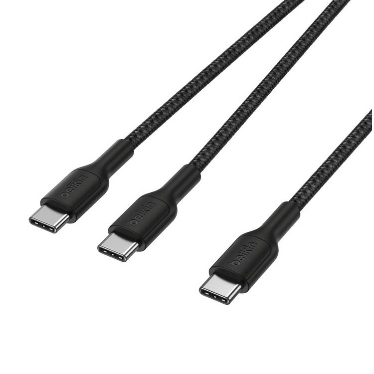 Belkin USB-C cable 1.5m black durable braided - British product