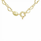 Revere 9ct gold mini open heart chain 46cm (British brand)