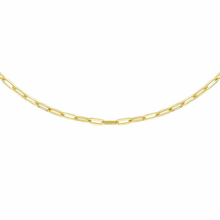 Revere gold paperlink chain 18 inch - British product