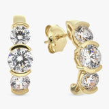 Argos Revere Gold Plated Sterling Silver Trilogy Stud Earrings- Buy online at McGrocer