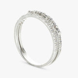 Argos Revere Sterling Silver Heart Double Band Ring - Medium- Buy online at McGrocer