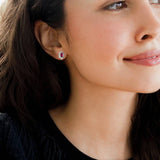 Revere 9ct yellow gold flower cluster stud earrings (British brand)