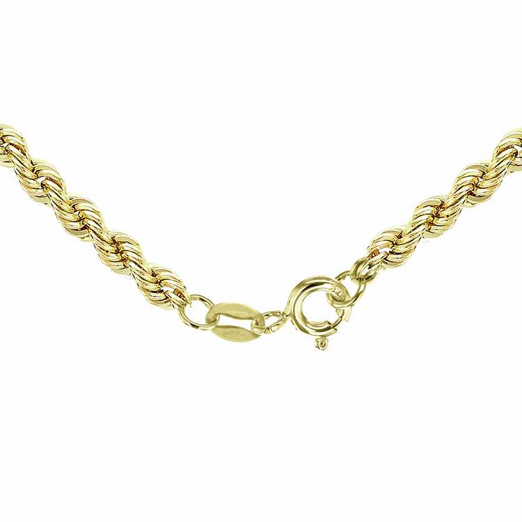 Revere 9ct yellow gold rope chain 18 inch, imported from the UK