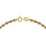 Revere 9ct yellow gold rope chain bracelet 18cm (British brand)