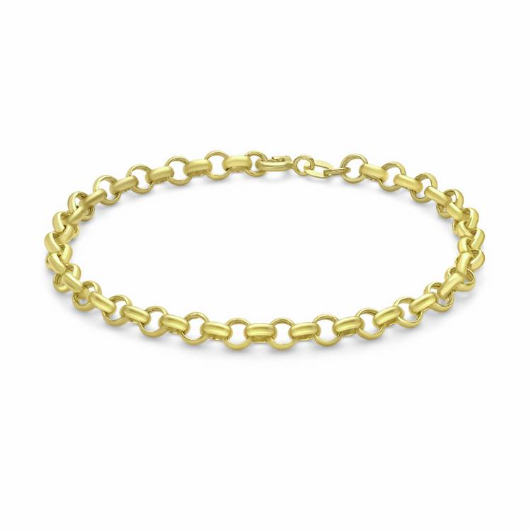 Revere 9ct yellow gold belcher bracelet 18cm (British brand)
